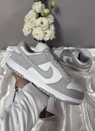 Nike sb dunk low grey white 4
