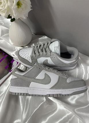 Nike sb dunk low grey white 7