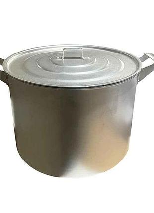 Кастрюля ал. цилиндрическая 15л с крышкой тм interos