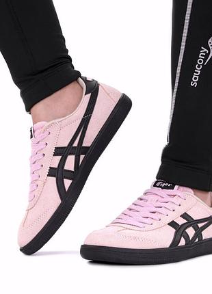 Кроссовки asics onitsuka tiger pink black арт 15578