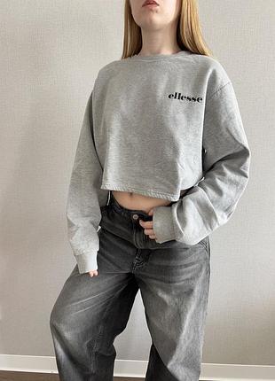 Укорочений світшот на флісі ellesse 2
