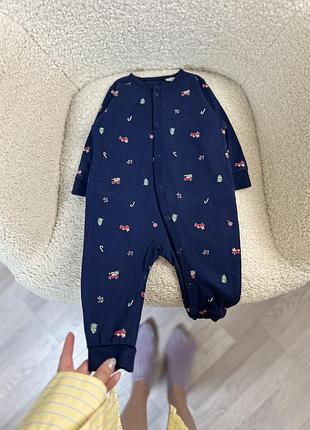 Бавовняний ромпер h&m 6-9м 3