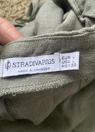 Сукня stradivarius льон віскоза 5