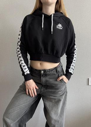 Укорочене худі з лампасами kappa 7
