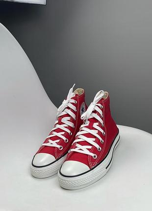 Оригінальні високі кеди converse chuck taylor all star червоні 39 р. 24.5 см