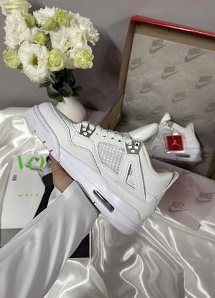 Nike air jordan 4 retro full white 3