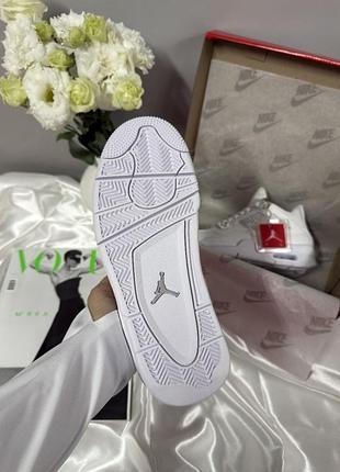 Nike air jordan 4 retro full white 6