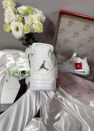 Nike air jordan 4 retro full white 4