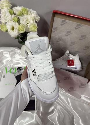 Nike air jordan 4 retro full white 5