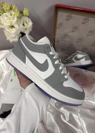 Nike air jordan 1 low "white wolf grey"