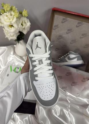 Nike air jordan 1 low "white wolf grey" 5