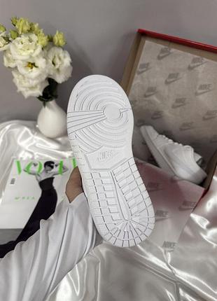 Nike air jordan 1 low full white 8