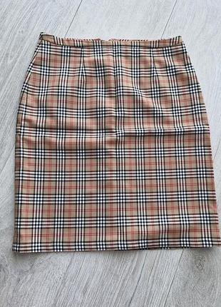 Number one юбка в стиле burberry размер 38/ м
