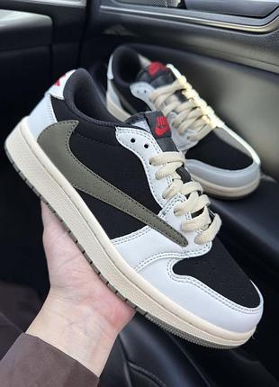 Nike air jordan 1 travis scott olive 6