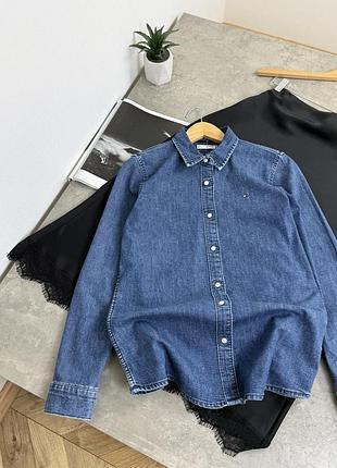 Джинсова сорочка tommy hilfiger, xs