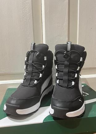 Черевики підліткові puma evolve boot puretex jr чорні, розмір 39