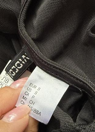 Платье h&m черное в сетку 6