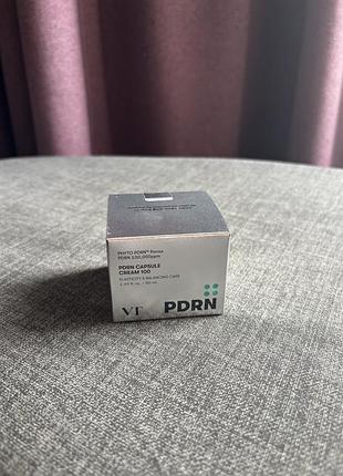 Антивіковий відновлювальний капсульний крем для обличчя vt cosmetics pdrn capsule cream 100 50 мл