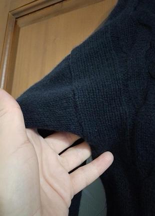 Теплый свитер под шею,100%шерсть, оверсайз 4
