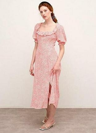 Новое вискозное миди платье nobody’s child midi тома marks &amp; spencer