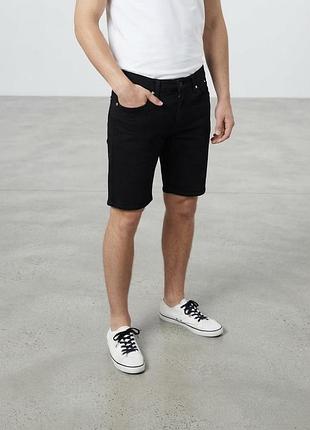 Чорні котонові шорти river island