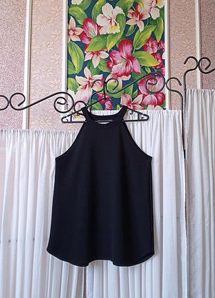 Стильна чорна текстурна майка boohoo tall.