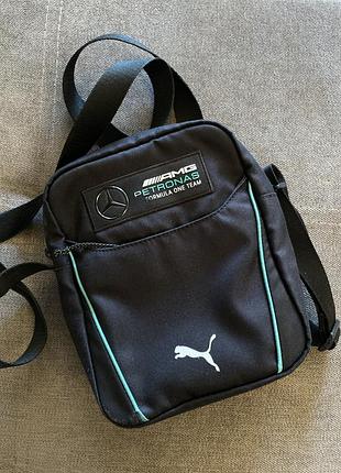 Оригінальна сумка puma mercedes-amg petronas f1 crossbody барсетка