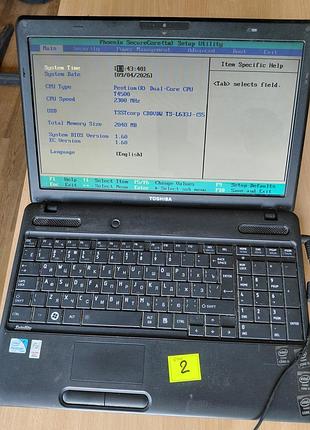 Продам ноутбук toshiba satellite c660-15g не комплектний !