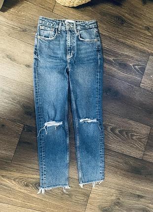 Джинси zara р 32 висока посадка