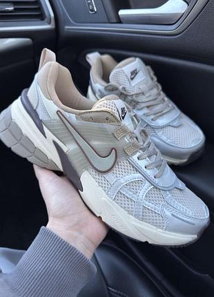Nike v2k runtekk light brown 6
