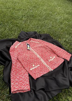 Твідовий укорочений жакет m&s 8