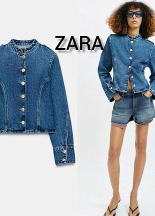 Джинсова куртка zara xs, s, m 9942/071/427