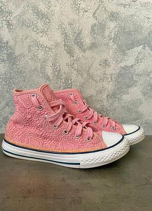 Високі кеди converse baby rose vans levi's 3