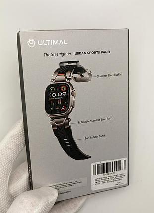 Ремешок ultimal steelfighter apple watch 49 45 44mm черный