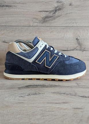 Кроссовки new balance 574 tancel 40 р 25.5 см замш текстиль