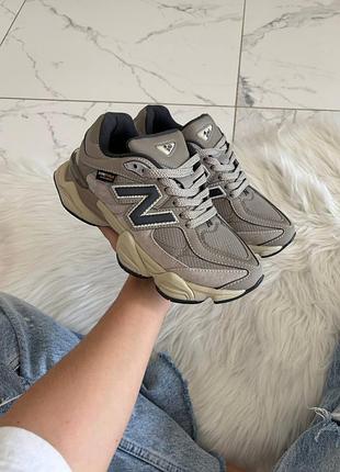 Кроссовки new balance 9060 sand beige cordura  💧 влагозащита  💧  арт 4110