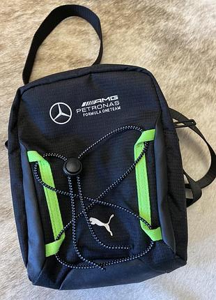 Сумка через плечо мессенджер puma mercedes-amg petronas f1 кросс-боди оригинал