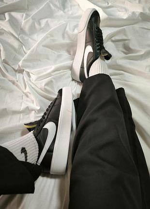 Nike blazer low platform black white premium 7