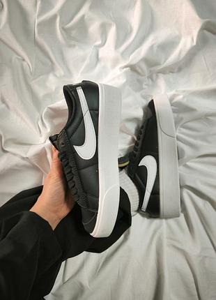 Nike blazer low platform black white premium 5