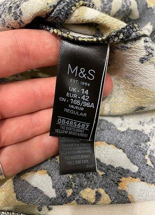 Вискозное платье m&amp;s в змеиный принт 6
