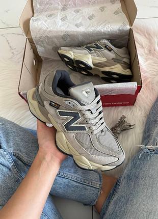 Кроссовки new balance 9060 sand beige cordura 💧 влагозащита 💧 арт 4110
