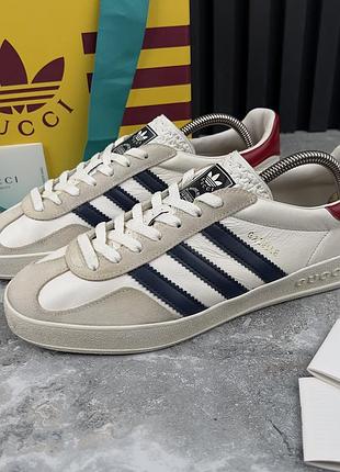 Gucci x adidas gazelle logo sneaker женские кроссовки оригинал 411⁄3 eur