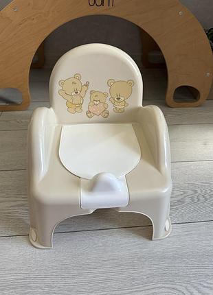 Горщик дитячий теда baby стільчик ведмедики