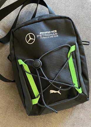 Сумка через плечо мессенджер puma mercedes-amg petronas f1 кросс-боди оригинал