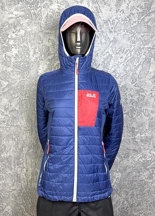 Jack wolfskin stormlock куртка ветровка s размер женская синяя