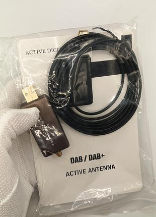 Usb dab+ цифровой радиоприемник тюнер hikity для автомобильных магнитол android с активной антенной