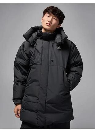 Пуховик чоловічий air jordan flt black hv0538-010