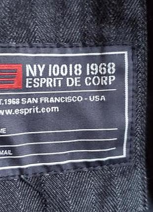 Вінтажний піджак esprit у тонку смужку (90s vintage) розмір l 7