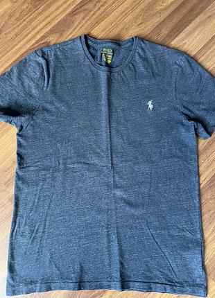 Чоловіча синя футболка polo, m, бавовна,