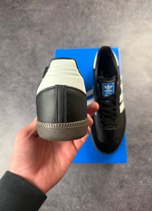 Кроссовки adidas samba black white 7